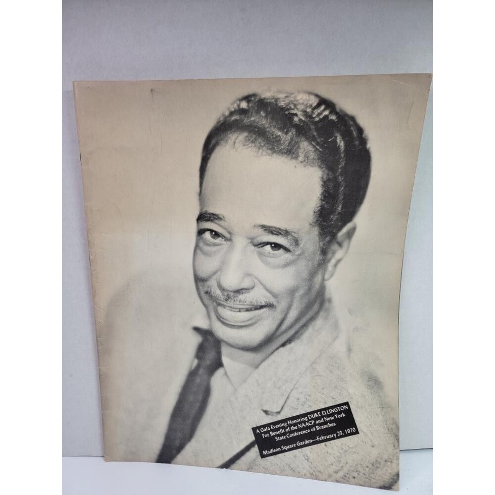 Duke Ellington 1970 Madison Square Garden NAACP Gala Concert Program Vintage